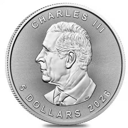 2026 1 oz Canadian Silver Maple Leaf Coin BU